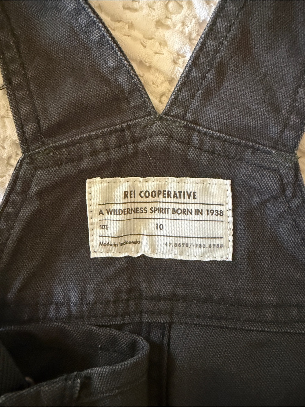 REI Co-op Trailsmith Gray Cargo Overalls - Picture 3 of 7